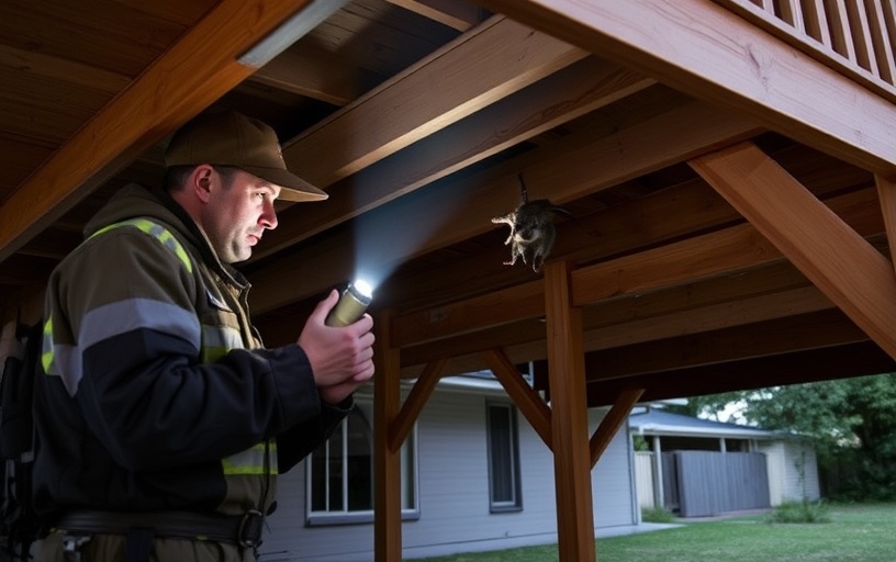 Under Deck Possum Removal in Quakers Hill